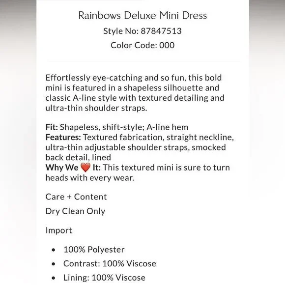 Free People Rainbows Deluxe Mini Dress/ size XS